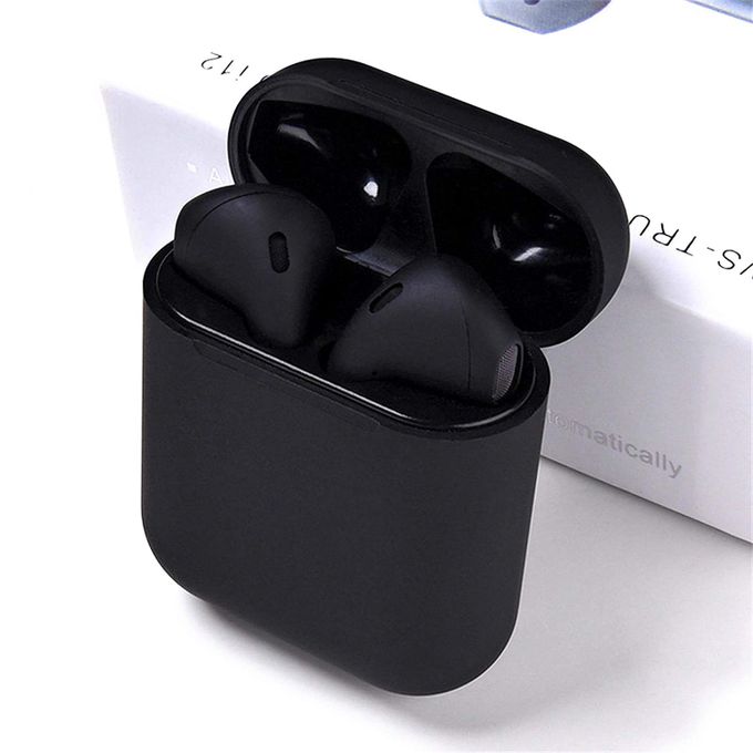 ÉCOUTEURS AIRPODS SANS FIL - I12 TWS 5.0 - noir