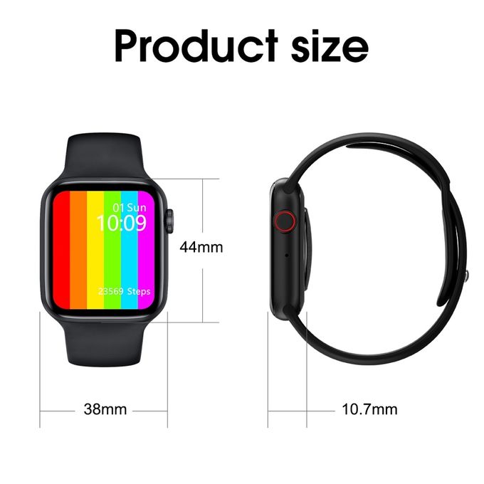 watch 6 W26 1.75 Inch IPS Color Screen Smart Watch(Black)