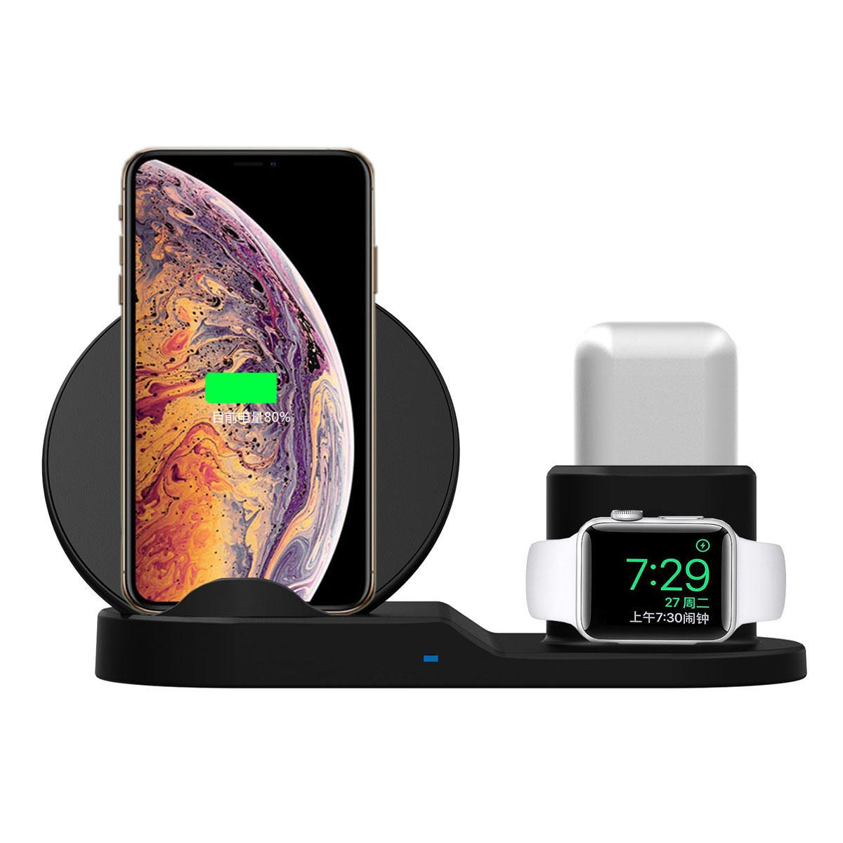 3 in 1 Chargeur Sans Fil Pour iphone / Samsung /  série 1 2 3 4, i/ Airpods phone8 X XS Max XR 10 W